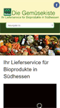Mobile Screenshot of diegemuesekiste.de